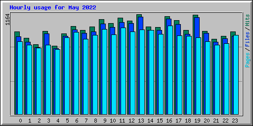 Hourly usage for May 2022