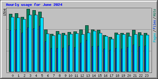 Hourly usage for June 2024