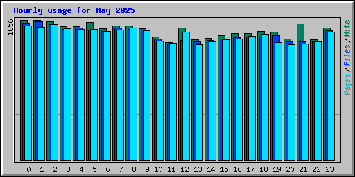 Hourly usage for May 2025
