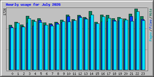 Hourly usage for July 2026